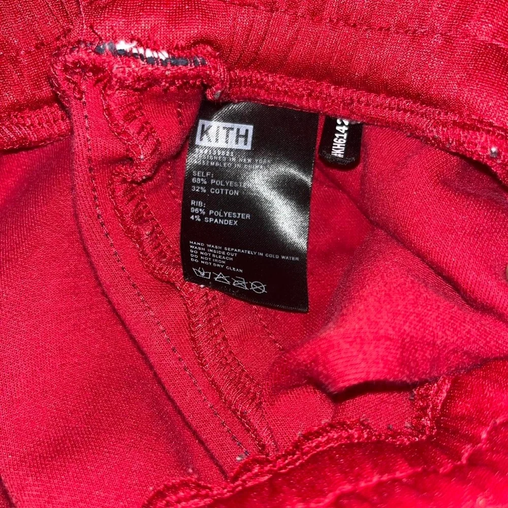 Kith x Bergdorf Goodman Mens Red Slim Track Pants sweatpants M Men’s M medium